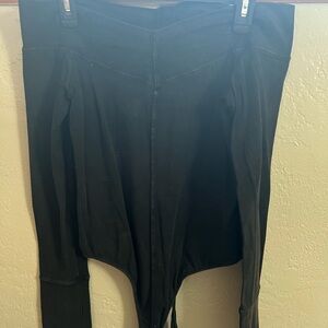 Urban Outfitters Black Off The Shoulder Long Sleeve Bodysuit
